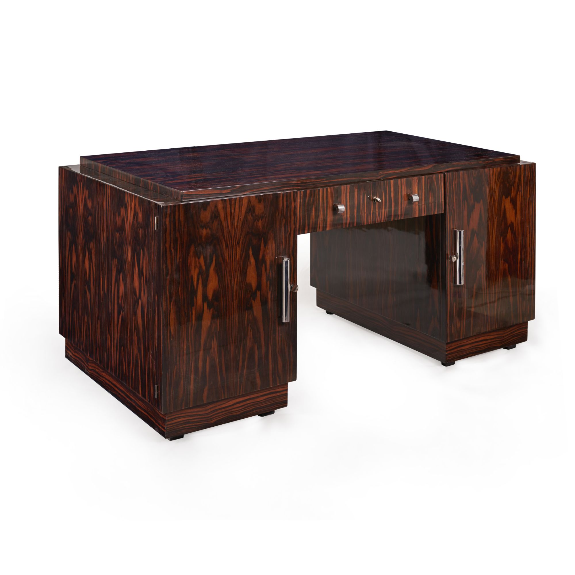 Art Deco Desk In Macassar Ebony