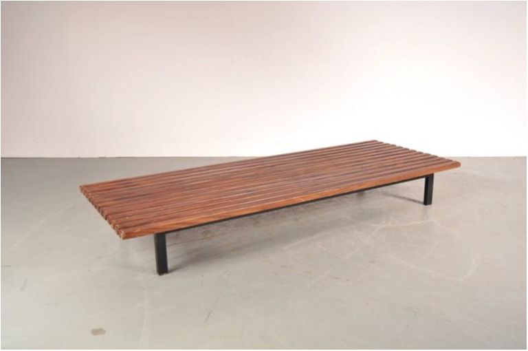 Charlotte Perriand, Charlotte Perriand, Low bench, from Cité Cansado,  Cansado, Mauritania (1958)
