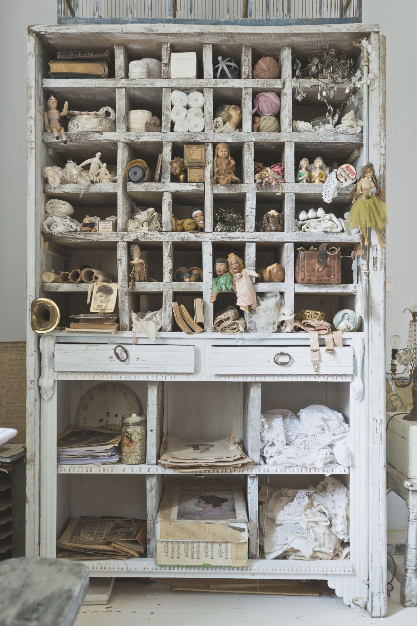 Bespoke Cubby Hole Dresser Cabinet Cupboard Storage Gustavian