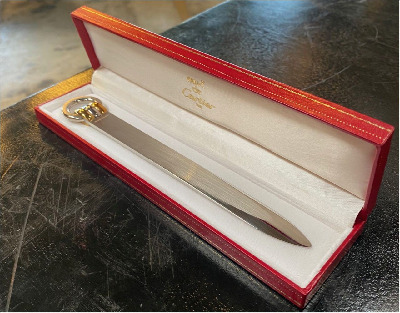 Cartier Must de Cartier letter opener three golds and palladium