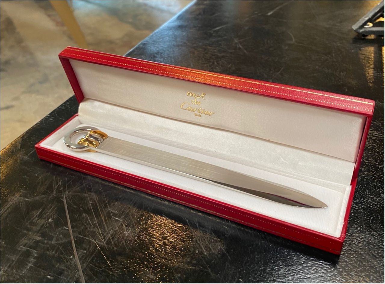 Cartier Must de Cartier letter opener three golds and palladium