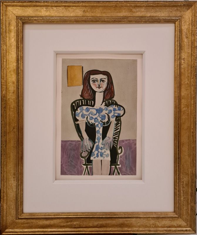 Seated girl, 1946 after Picasso