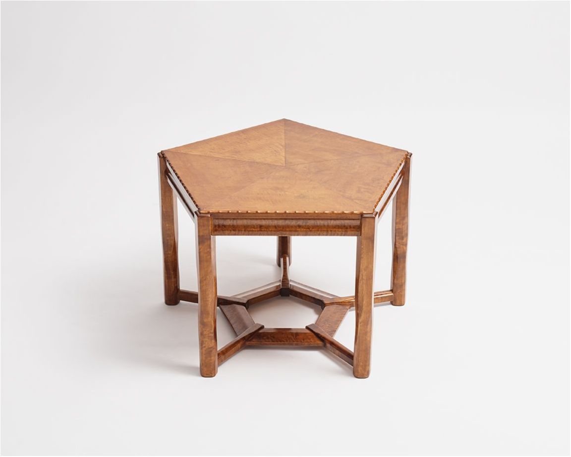 ERIK KYLBERG & LARS ISRAËL WAHLMAN Jugendstil Coffee Table Tesarud, Sweden,  circa 1910-1915