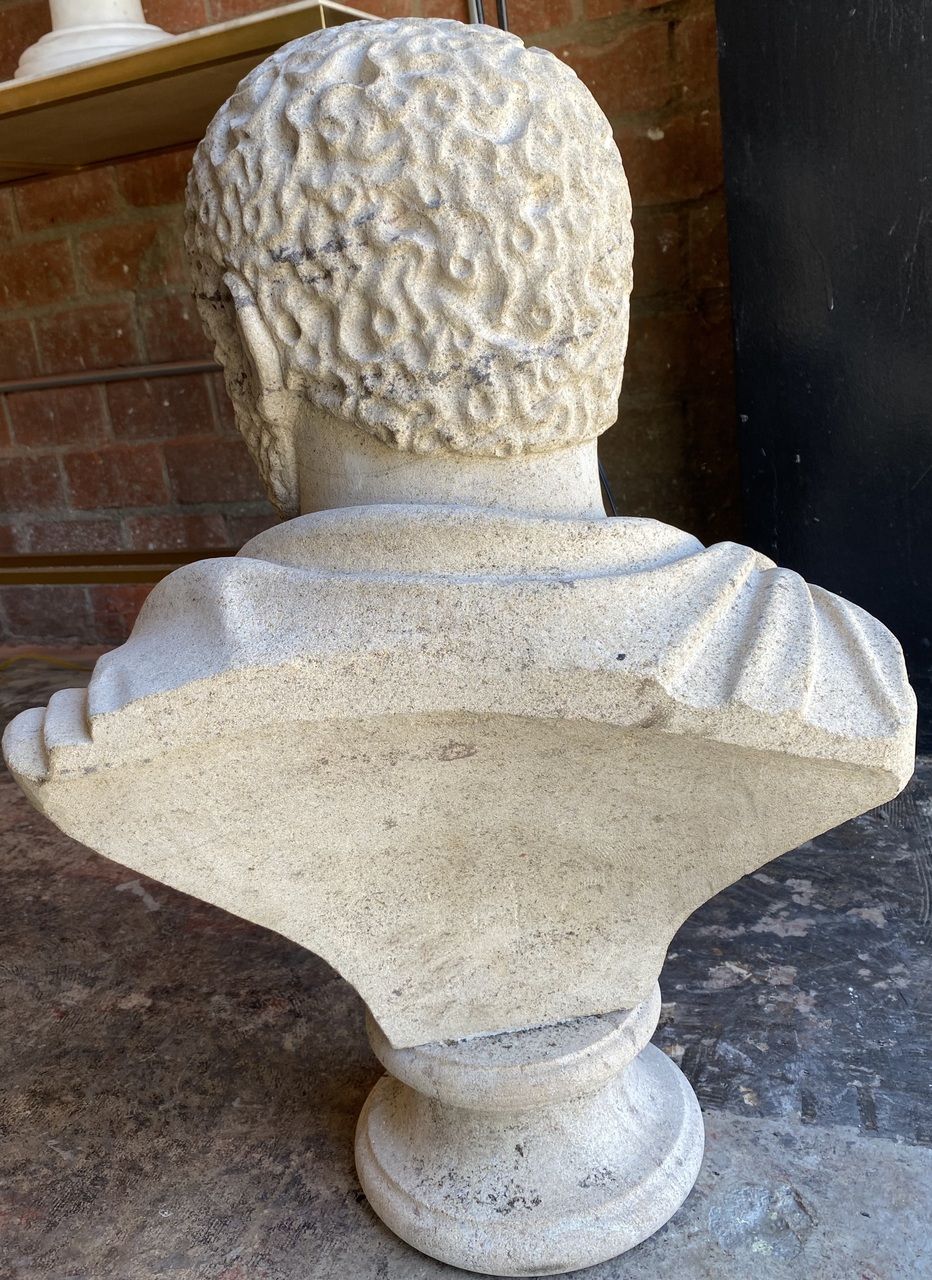 Bust of Caracalla on Column, Late 19th Century, Plaster for sale at Pamono