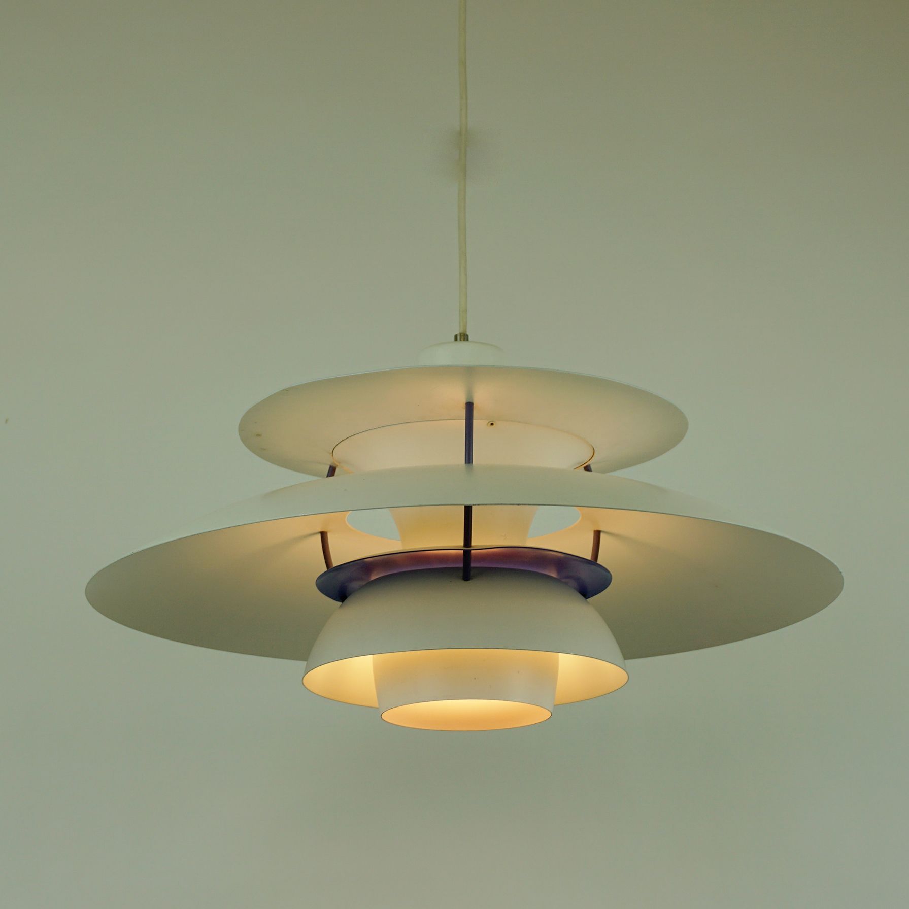 Vintage White PH5 Pendant Lamp by Poul Henningsen for Louis Poulsen