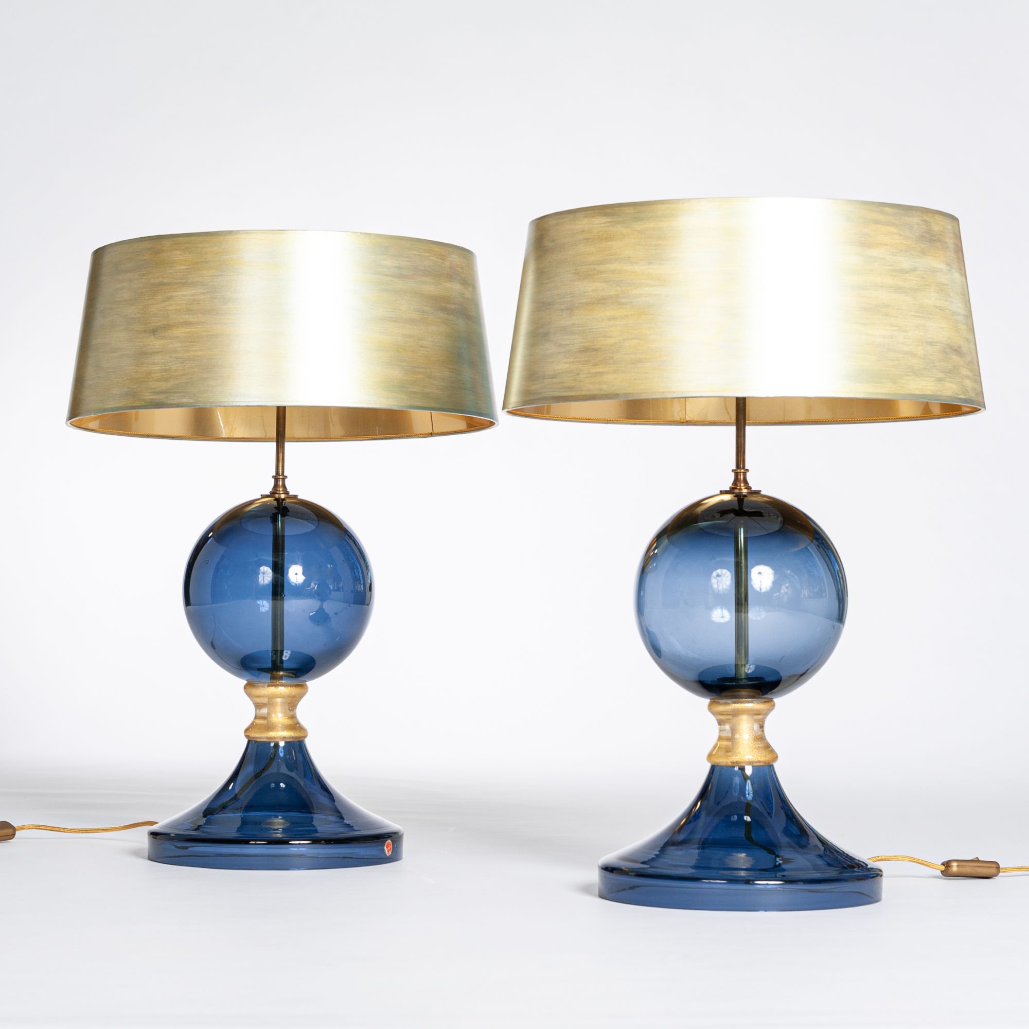 Pair Of Italian Mid Century Murano, Modern Murano Glass Table Lamps Canada