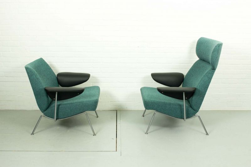 Set Mid Century Lounge Chairs by Theo Ruth for Wagemans & van Tuinen