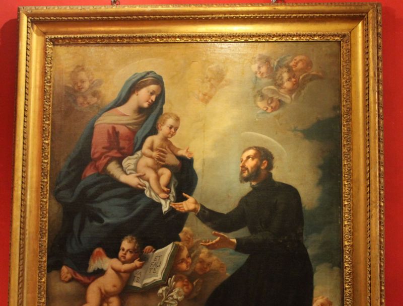 Michelangelo Buonocore Rectangular Framed Religious Oil on Canvas