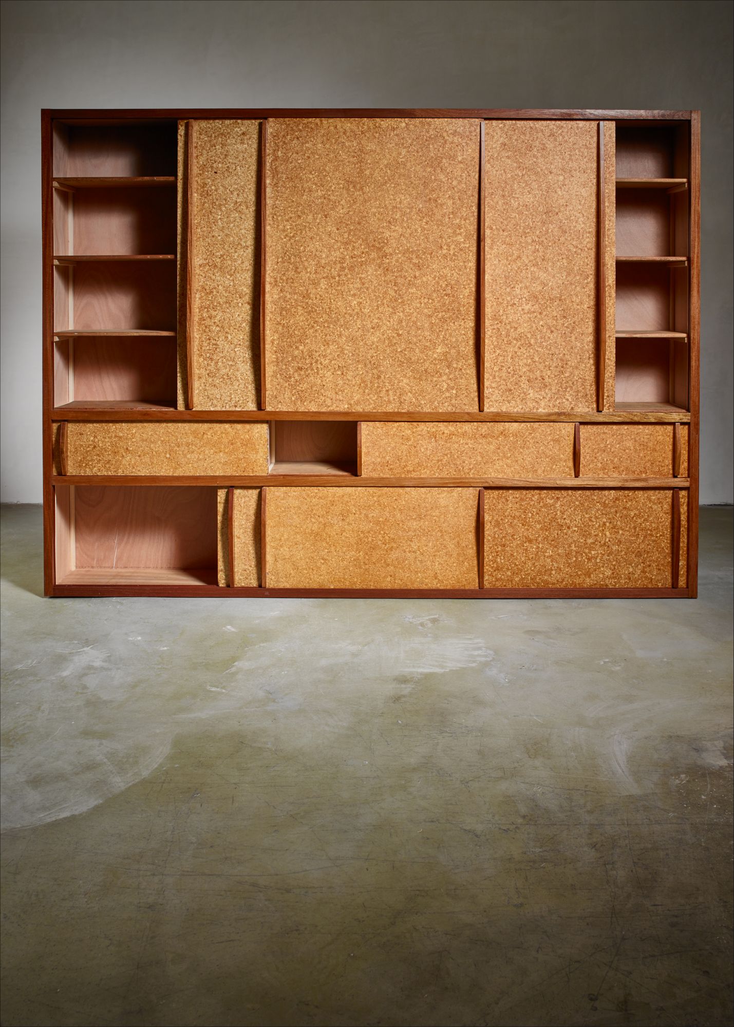 Rare and complete Charlotte Perriand & Jean Prouve cupboard from 
