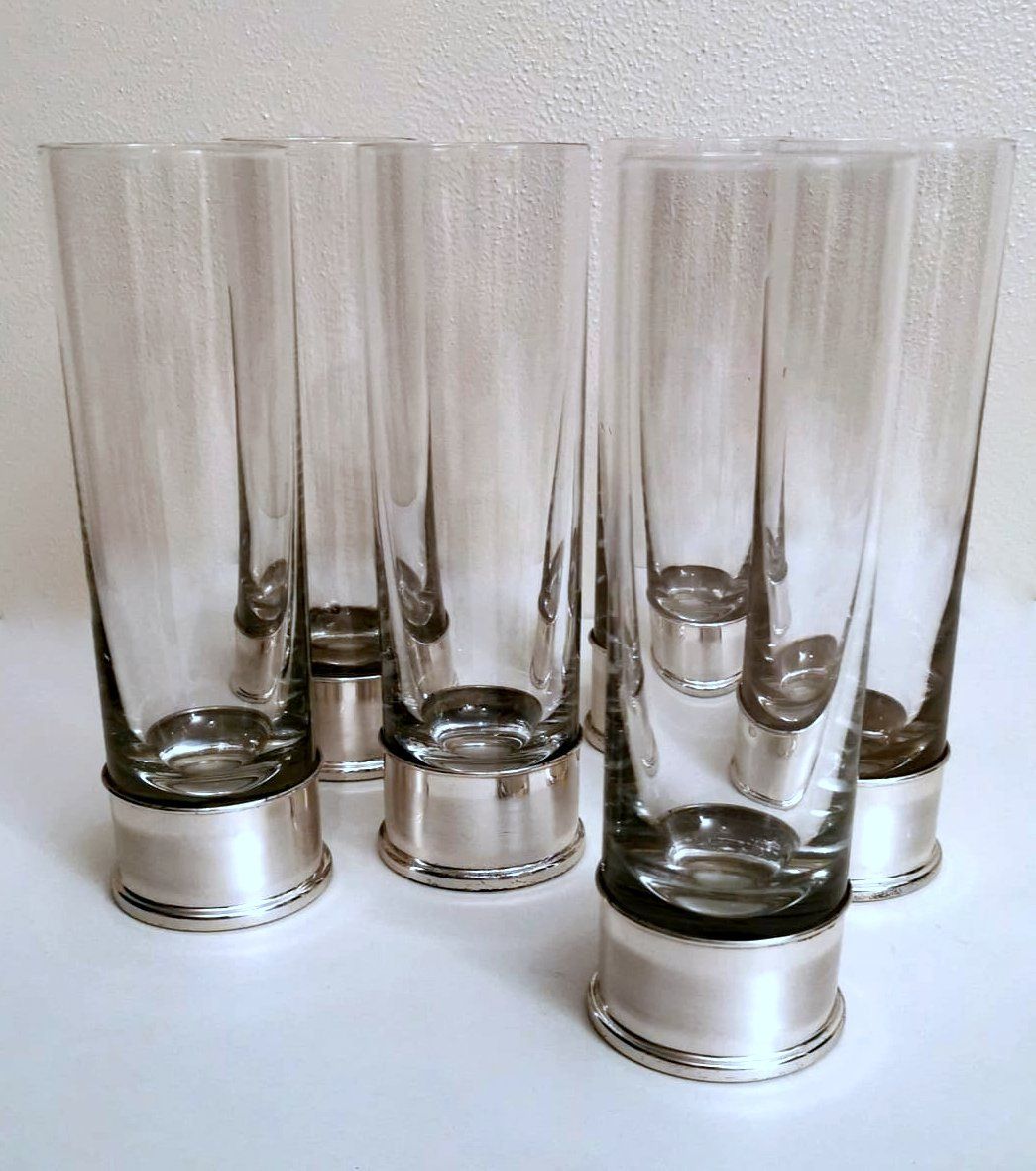 Vintage Italia RCR Crystal Wine Glasses Set of Four 