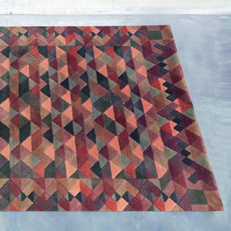 1980s Italian Woven Pure Wool Optic Rug Ottavio Missoni for T&J Vestor