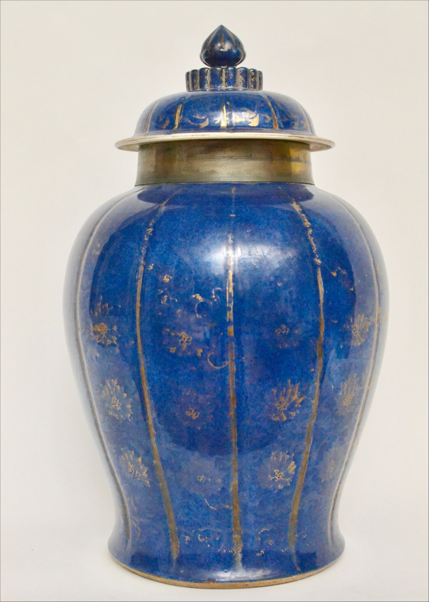 A Chinese Powderblue Urn With a Lid, Kangxi Period (16611722)
