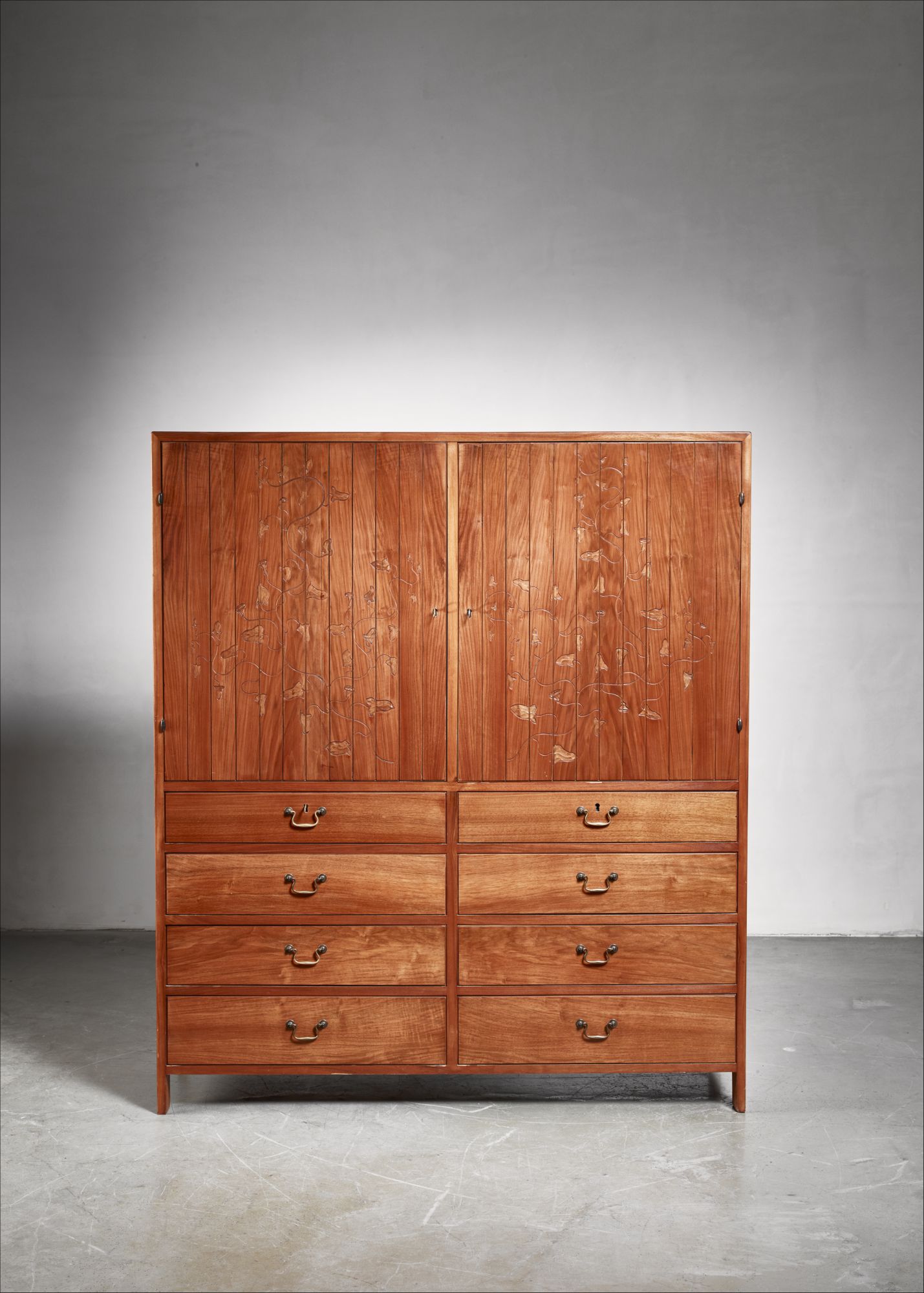 Harbo Solvsten Walnut Cabinet Denmark 1940s