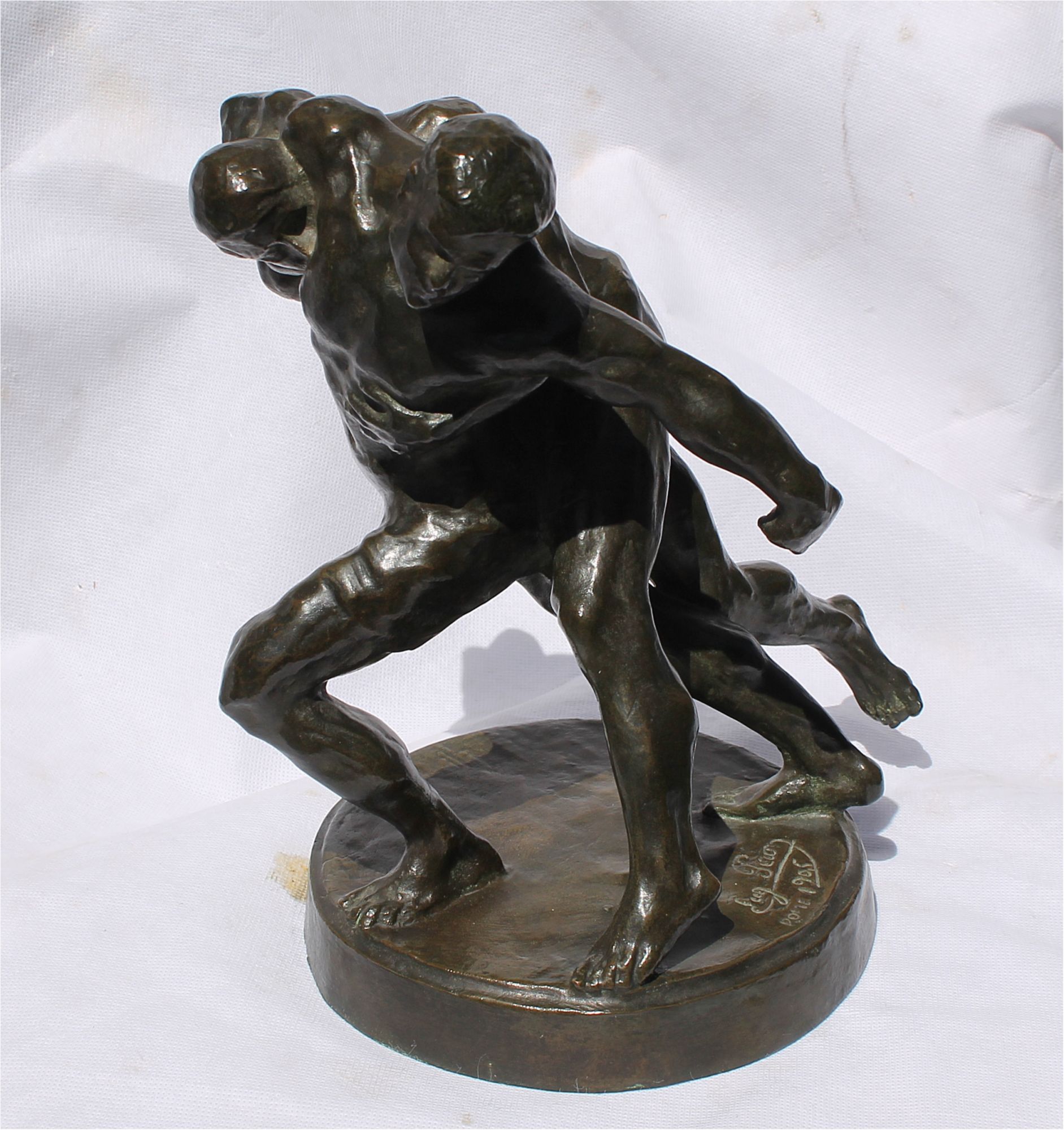 Bronze sculpture by Eugène D. Piron 1905