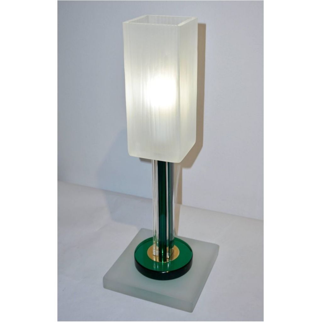 White Frosted Murano Glass Shades, Grönö Table Lamp Frosted Glass White